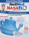 NeilMed Nasaflo Porcelain Neti Pot, 50 Počet (balenie sa môže líšiť)