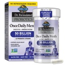 Záhrada života Probiotiká pre mužov, Dr Formulované 50 miliárd CFU 15 Probiotiká pre trávenie zdravie + Organic Prebiotic Fiber, Colon & Immune Support, Daily Gas Relief, Police Stable, 30 Kapsule