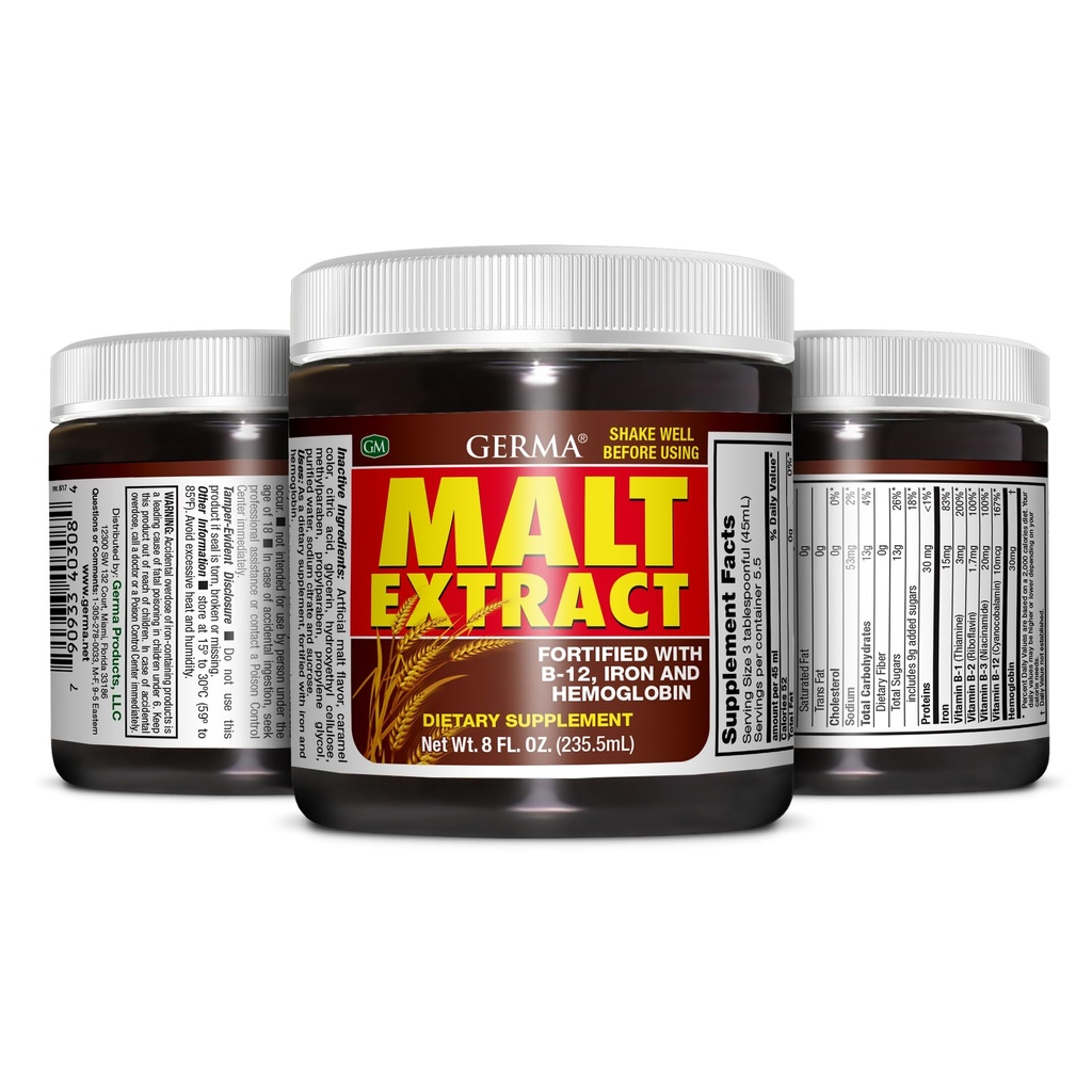 Germa Malt extrakt s vitamínmi vystužené B-12