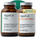 ALGAECAL Bone Builder Pack - Plant Based Calcium Supplement & Stroncium - Organic Calcium 750 mg s vitamínom D3 1600 IU, vitamín K2, horčík, 16 Nutrients for Bone Health & Density (1-Month Supply)