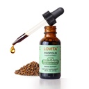 Lovita Bee Propolis Liquid Extract 500mg, 5:1 Resin Kvapky s 18% Bioflavonoidy, Antioxidant bez alkoholu, Immune Support & Throat Upokojujúce, Gluten-free, non-GMO, 1 Fl Oz (30 ml), 30 dní