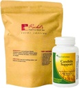 Rachel čaj a Candida Podpora: 30 Day Supply Turmeric, Wild Yam, Ginger, Peppermint, Fenikel, Slippery Elm + Candida Support Kapsule