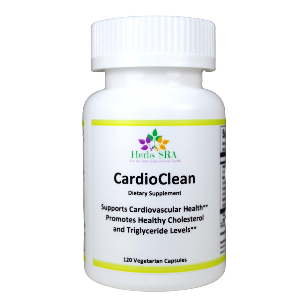 CARDIOCLEAN Optimálna Kardiovaskulárna podpora - Heart Health Supplement with Natural Ingredients, podporuje obeh krvi, Made in USA