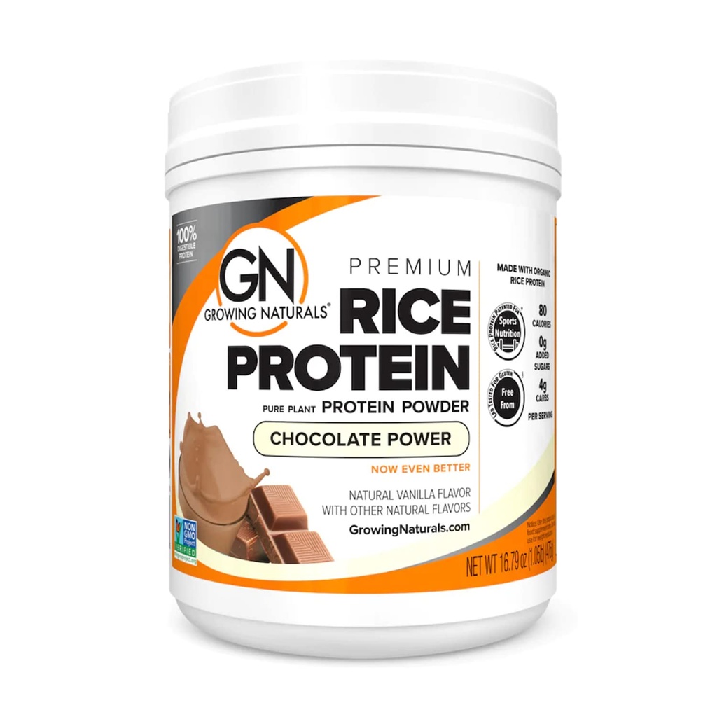 Pestovanie Naturals Organic Premium Ryža Protein Powder, Čokoláda Power, Non-GMO, Vegan, 16.8 Ounce