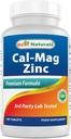 #1 CAL MAG ZINC by Best Naturals - Essential Mineral Complex - vyrobené v USA na základe GMP Certified Facility a tretej strany testované na čistotu. Zaručené!, 180 tabliet