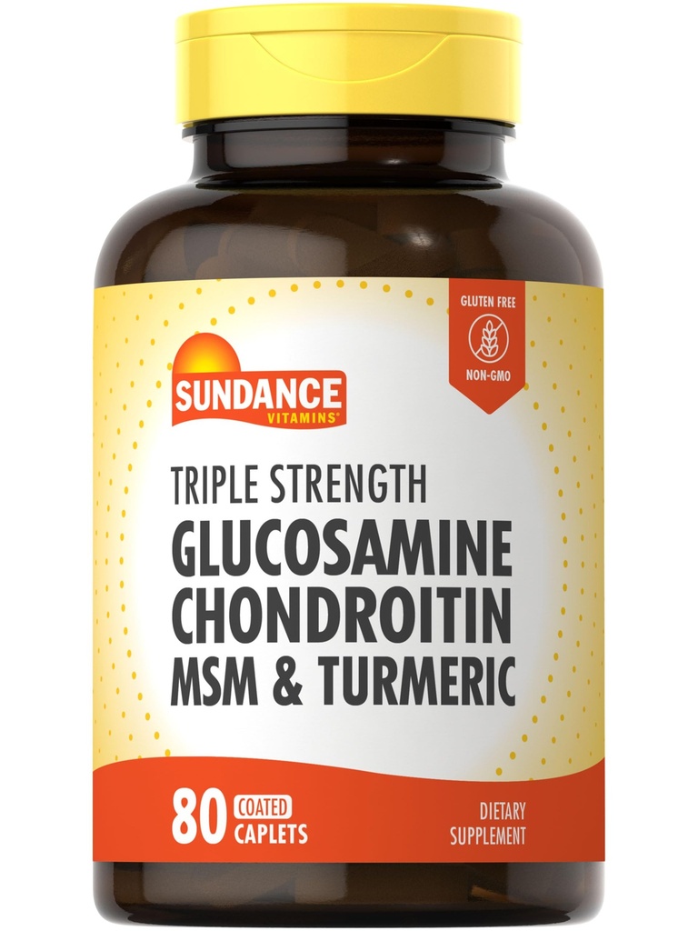 Sundance Glucosamine Chondroitin s MSM a Turmerica 80 Caplets 