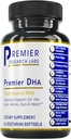 Premier Research Labs Premier DHA - Vegan DHA s Omega 3 mastné kyseliny, Algae Based DHA pre ženy a mužov, Prírodné DHA Supplement Vhodné pre Vegans- 60 Vegetariánske Softgel kapsuly