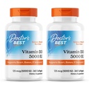 Vitamín D3, 125 μg (5 000 IU), 360 softgelov