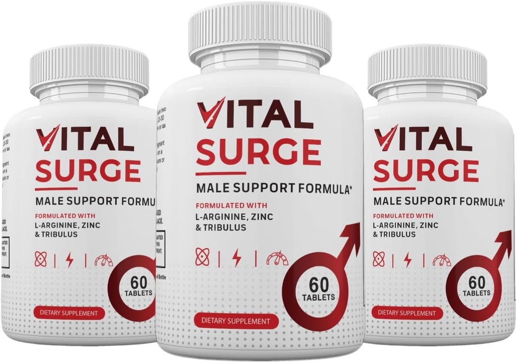 Zonata (3 balenie) Vital Surge pilulky, Vital Surge mužské doplnky Advanced Formula, 180 Počet