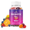 BeLive Probiotické Gummy - Probiotiká s 5 miliardami CFU pre tráviace zdravie, Muži, ženy a deti - pre imunitnú podporu, cukor bez a Vegan 
