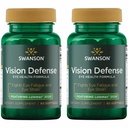 Swanson Vision Defense Antioxidant Vision Health Supplement Lutein Zeaxantin Astaxantin Brokolica Extract Čučoriedkový extrakt 60 Softgels Sgels (2 balenia)