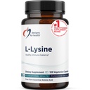 Dizajn pre zdravie L-lyzín HCL tablety 1500mg - Aminokyselin Lyzín Hydrochlorid Výživové doplnky pre dospelých - Immune + Bone Health Support - Vegan + Non-GMO (120 Kapsule)