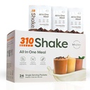 310 Nutrition - All-in-One Replacement Shake - Nová formula s Fiber Rich Vegan Superfood Blend - Prírodné sladidla - Nízke Carb Shake, Keto & Paleo Friendly - Gluten Free - 26 Základné vitamíny a minerály - Odroda Shake Box - Čokoláda blaženosti