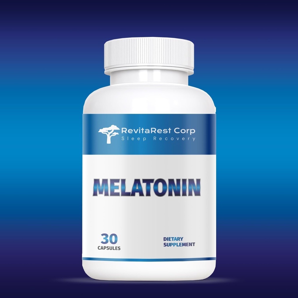 Generic RevitaRest Corp. Melatonin Blue 10 mg, 30 kapsúl.