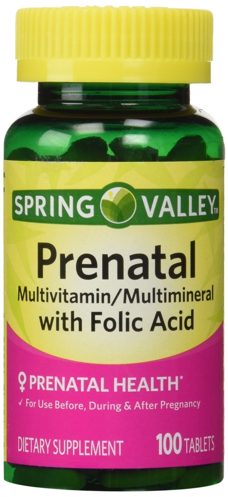 Jarné údolie - prenatálne, multivitamínové, multiminerálne, 100 tabliet w. Kyselina listová