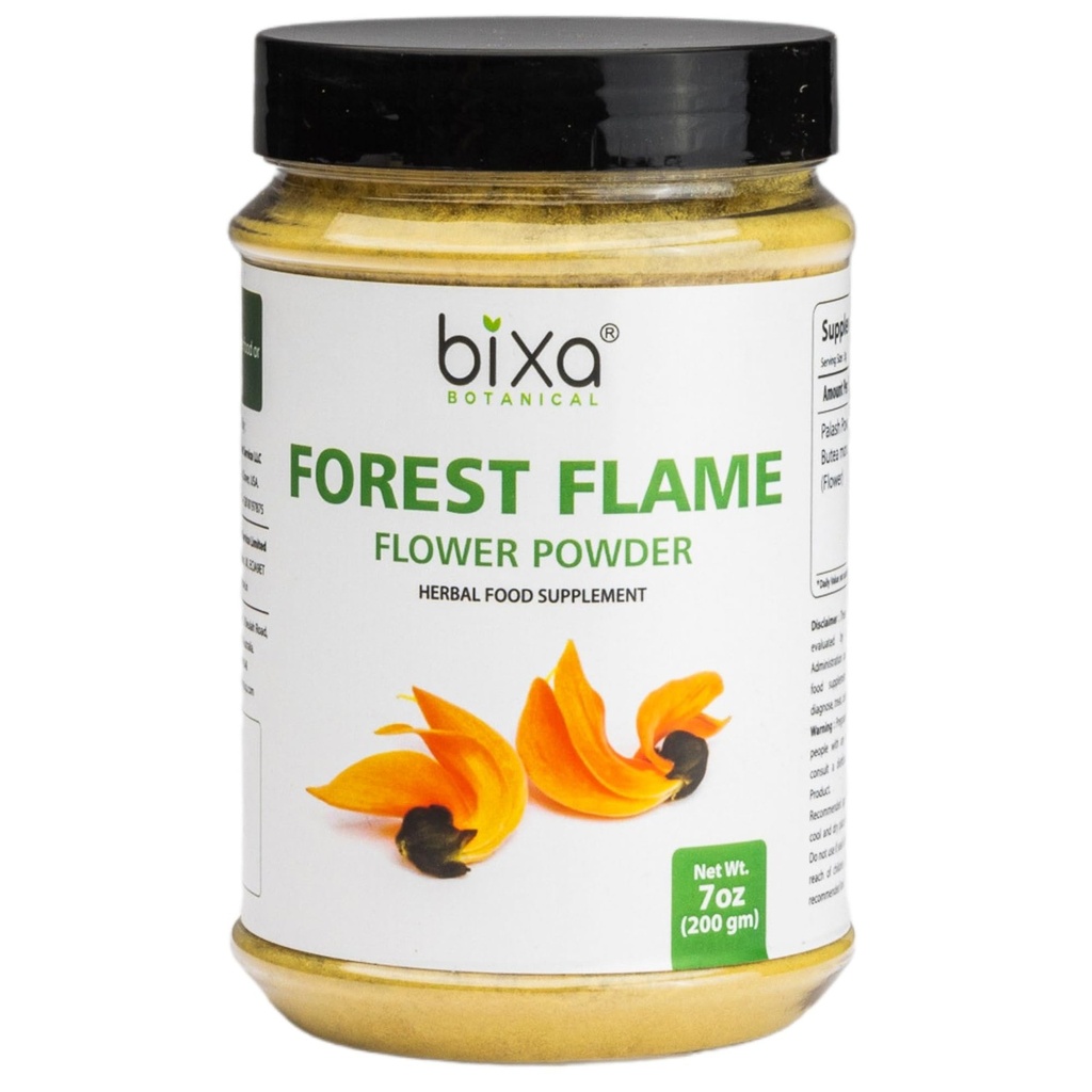 bixa BOTANICAL Forest Flame Tree Powder (Palash/Butea Monosperma), bylinné prírodné doplnok pre mužov a ženy 