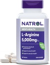 Natrol L-arginín 5,000 mg, Dietary Supplement for Men's Health, L-arginine Supplement, 90 tabliet, 18 dní