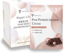 Pea Protein Powder Isolát (22g proteínu) Cestovné vrecká (Mlieko Cocoa, 10 balení)