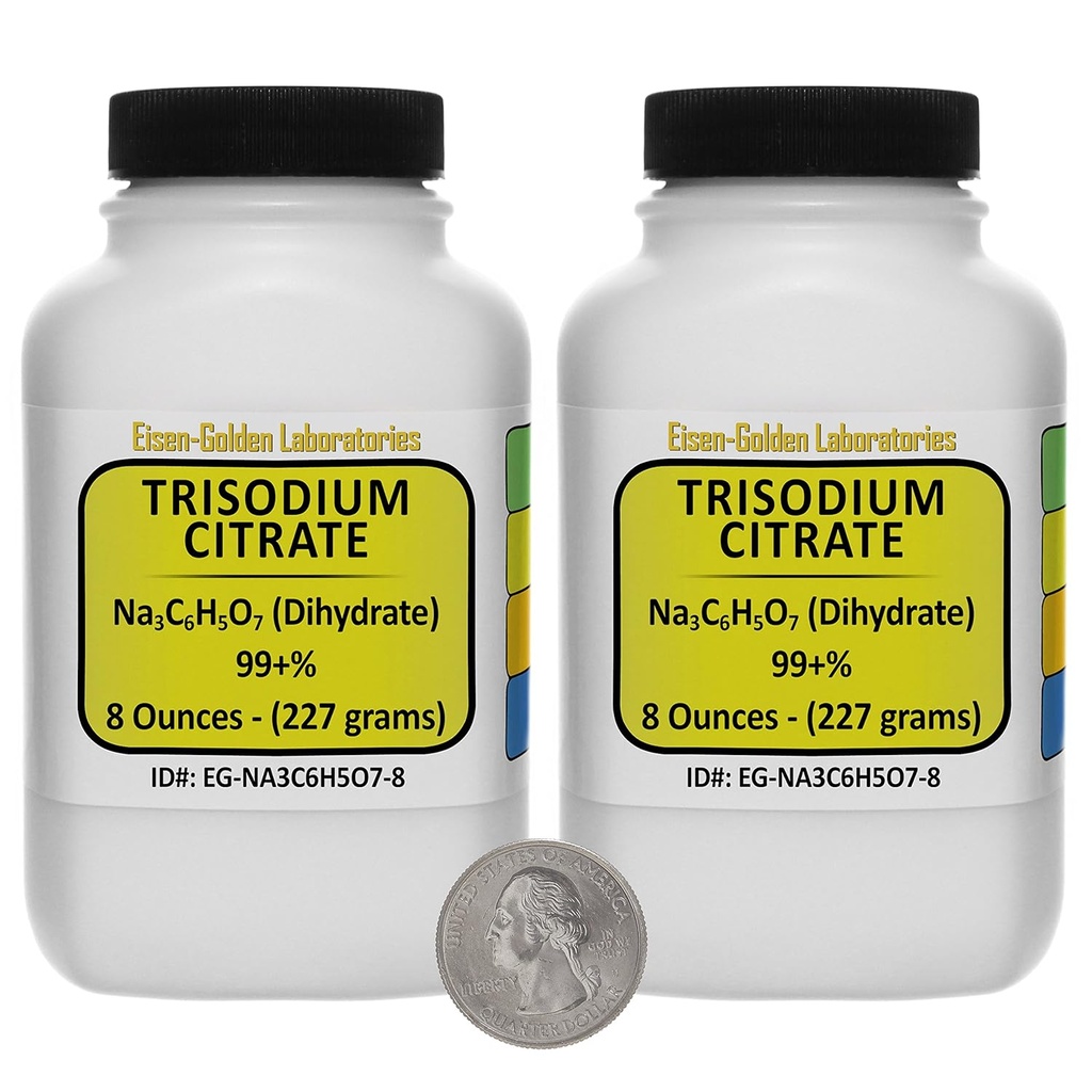 Dusičnan trisodný [Na3C6H5O7] 99+% USP stupeň Powder 1 Lb v dvoch fľaštičkách medzerníka