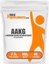 BulkSupplementments.com AAKG Powder - Arginin AKG Supplement, Nitric Oxide Supplement, unflavred & Gluten Free, 2,5g per Serving, 100g (3,5 oz) (Pack of 1)