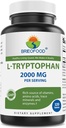 Brieofood L-Trytophan 2000mg per Serving - 120 tabliet - Podpora Poisitive Mood & Relaxation