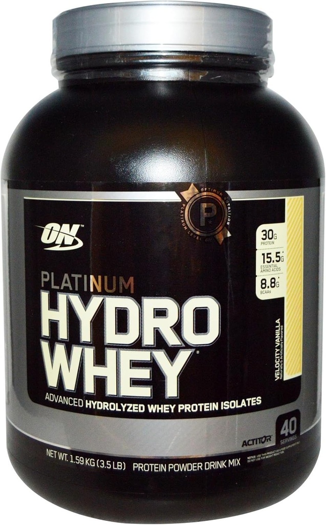 Optimálna výživa 100% Platinum Hydro Srvátka Velocity Vanilla 3,5lb Bielkoviny