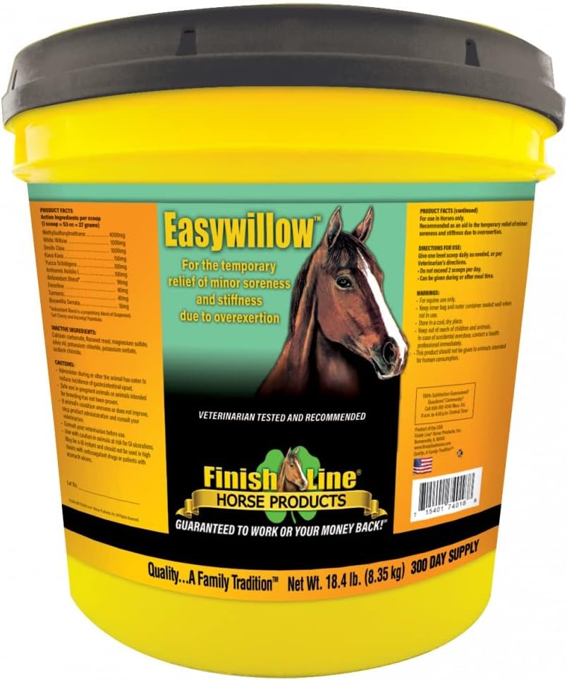 Finish Line Easywillow Equine Supplement Veľkosť: 300 dní (18,4 libier)