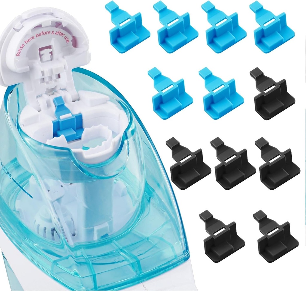 Silikónová soľná voda Pods Náplne Príslušenstvo Kompatibilný s Navage Nasal Care Nasal Irrigation System - Save Salt Water struky pre jednoduchú prevádzku (6 Black + 6 Blue), nomal