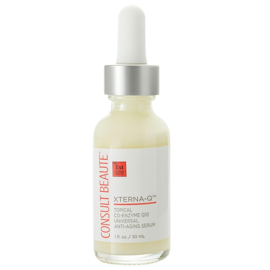 Konzultácia Beaute XTERNA-Q COEnzyme Q10 Anti-Aging Serum pre tvár a krk, Vyhladzovanie CoQ10 Peptidy, Bergamot Fruit Oil, Antioxidant Skin Care 1 Fl. Oz.