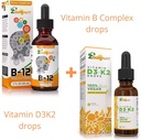 Vitamín B komplex kvapky + Vegánsky vitamín D3 K2 kvapky