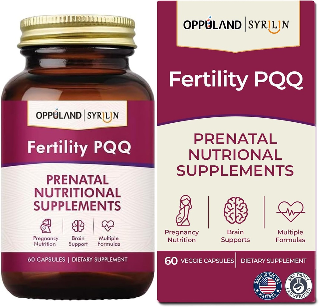 Fertilita PQQ-Prenatálne nutričné doplnky-Podpory prenatálne zdravie,Pregnancy Wellness-60 Kapsule