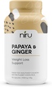 Papaya Ginger de Costa Rica - Niru Life. Blue Zone Papaya Ginger Capsules. Jeden pôvod Papaya Seeds and Ginger Root Blend. Tráviaca podpora, Detox, & Metabolizmus Boost. 90ct. 500mg Caps.