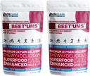 Beet'UMS Repné žuvačky - Premium Organic Beet Juice Powder Supplement - Podpora cirkulácie oxidu dusnatého a prietoku krvi - Real Chocolate Pomegranate Health Chews with 7 Superfoods (2)