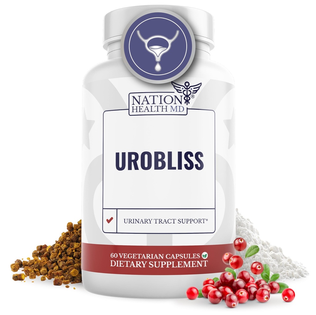 UroBliss Formula pre Urinary Tract Support - D Mannose 1000mg Kapsule s Cranberry extraktom od Feminine Care and UTI-Health, 60 Kapsule