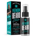 Wild Willies Premium Beard Oil & Conditioner Natural, Organic Ingredients Promote Fast Beard Growth, Odstráni svrbenie a lupín - hĺbkové zmäkčovadlo liečba obnovuje vlhkosť - 2 Oz, Cool Mint vôňa