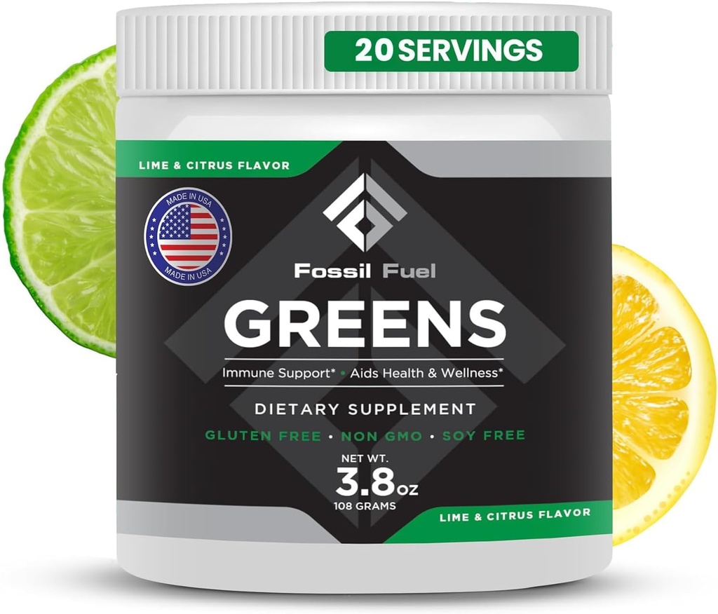 Fosílne palivo Super Greens Powder Premium Superfood 