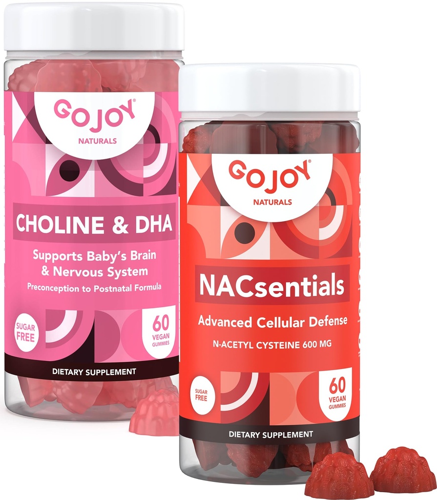 NAC 600mg + Cholín & DHA Gummy Bundle - Nutričná podpora pre denné wellness