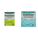 Dulcolax Stimulant Laxatíva Tablety (100 Počet) Jemné Jednodňové Zápcha Relief, Bisakodyl 5 mg & Stool Solener Laxative Tekuté Gélové kapsule (50ct) Jemné Relief, Dokusate Sodík 100mg