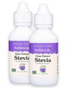 NuNaturals Clear Extract NuStevia, Sladidlo na rastlinnom základe, 2 oz, 2 balenia, Plastové