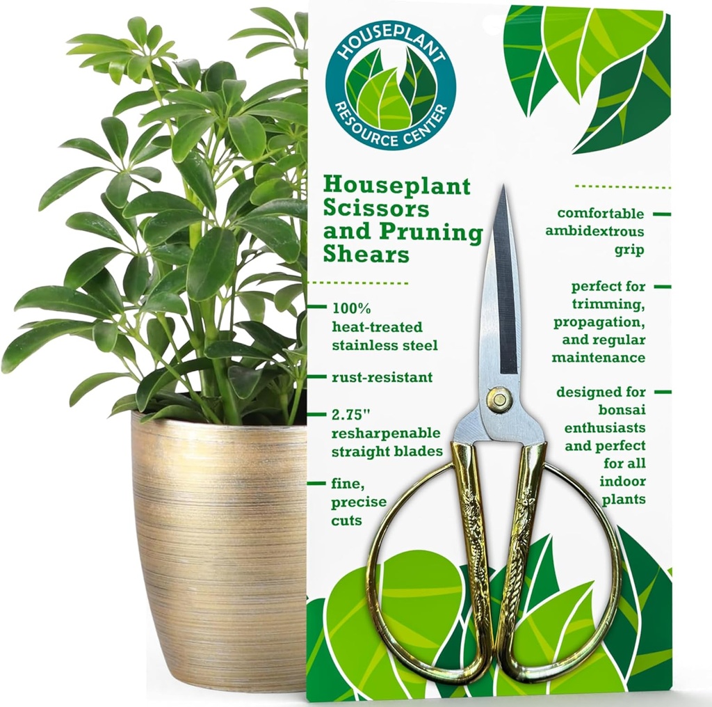 Premium Houseplant Nožnice 100% z nerezovej ocele, Ultra-presné Garden Clippers pre Propagation & Trimming 