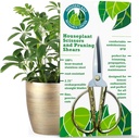Premium Houseplant Nožnice 100% z nerezovej ocele, Ultra-presné Garden Clippers pre Propagation & Trimming 