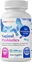 Vitamatic Vaginálne probiotiká 20 miliárd pre ženy Rovnováha pH a kontrola zápachu s prebiotikami a probiotikami 60 kapsúl DR - vyrobené z brusníc, D-manózy, Hibisucs a púpavy
