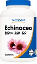 Nutricost Echinacea 800mg, 240 Kapsule - Vegetariánske Caps, Non GMO, Gluten Free, 120 Servings