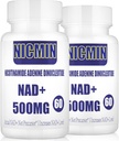 800MG Lipozomálne NAD+ s TMG 300MG, Actual NAD+ Supplement, Superior Absorbtion Boost NAD Plus pre bunkovú energiu, zdravé starnutie a svalové opravy 120 kapsúl (Stock of 2)