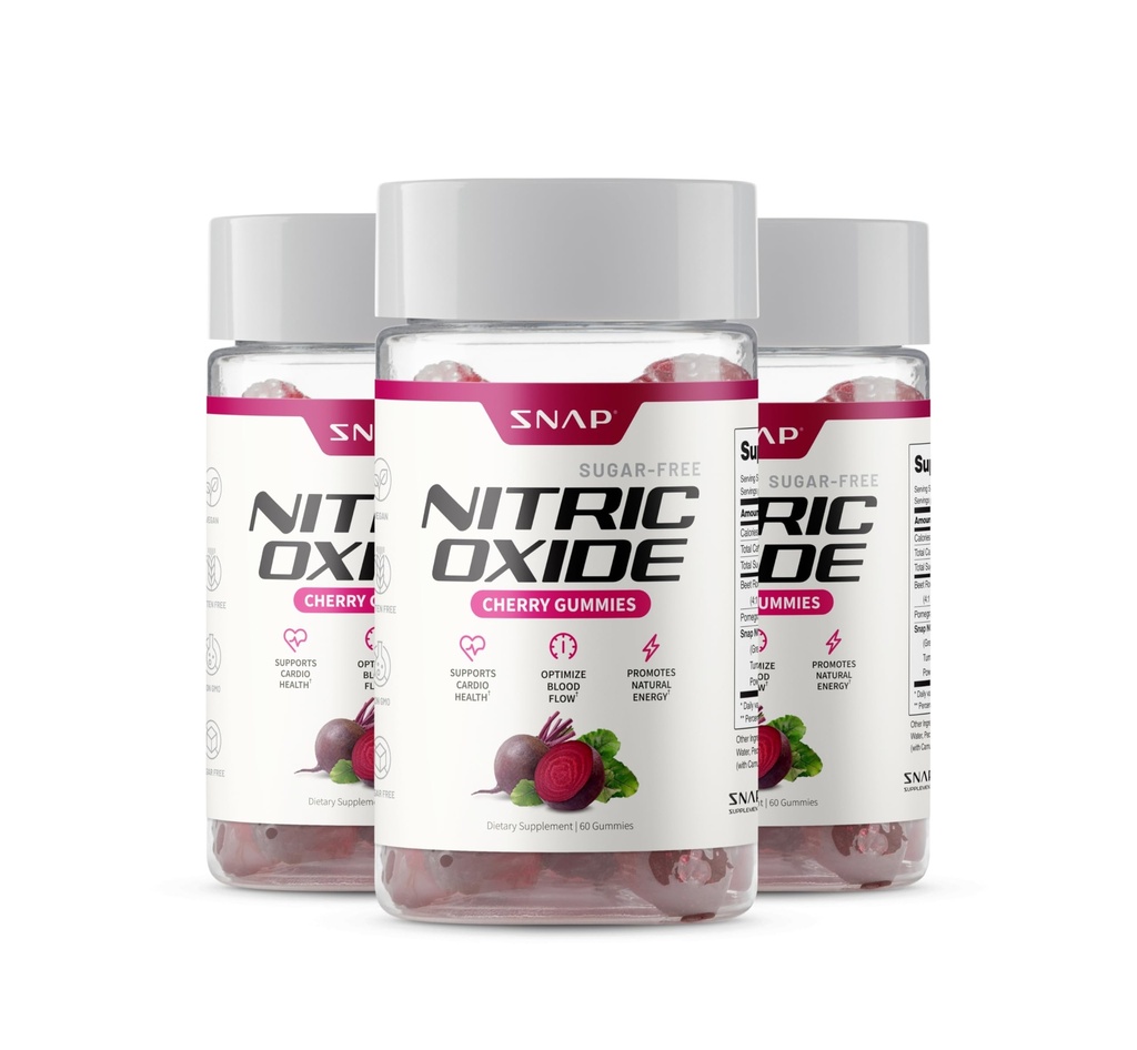 Snap Doplnky Nitric Oxide Repa Root Gummies - Podpora zdravé krvný obeh,180 Gumies