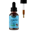 Essentials Animals Healthy Gut - Bylinné prebiotikum pre psy a mačky, Gut Health Blend, bylinná formula, Organic Human Grade Herbs, Veterinarian Doporučené, Tekuté Tonic - 2 Fl Oz