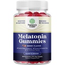 Melatonín 5mg Natural - Želatína bez a Halal Melatonin Gummy 5mg Doplnok pre spánok pre dospelých - Berry Sleep Gummy pre dospelých pád Asleep Rýchlejšie s prírodnými chuťami a farbami 60ct