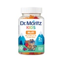 DR. MORITZ Deti Multivitamínové Gummy 14 Základné vitamíny Denné doplnok pre vek 2+ Vitamín ACDE Vegetarián B6 B12 Zinok Biotín Gummy Multivitamíny pre deti- (60 Počet)