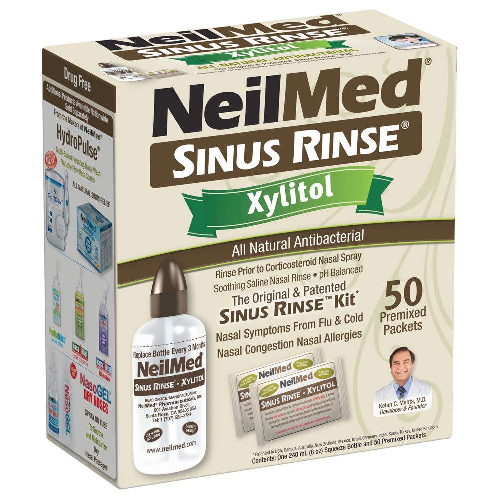 NeilMed Sinus Rinse Kit s Xylitolom, počet 50 (Pack of 1)