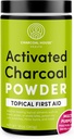 Charcoal House Hardwood Activated Charcoal Powder - Topická prvá pomoc na výrobu Charcoal Poultices, Charcoal Foot Soaks, Charcoal Baths & More! - 10oz